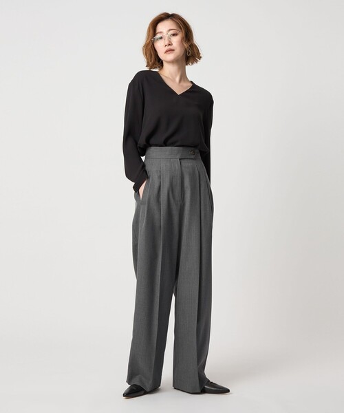 セール】＜conte＞2タック ワイドパンツ（その他パンツ）｜conte