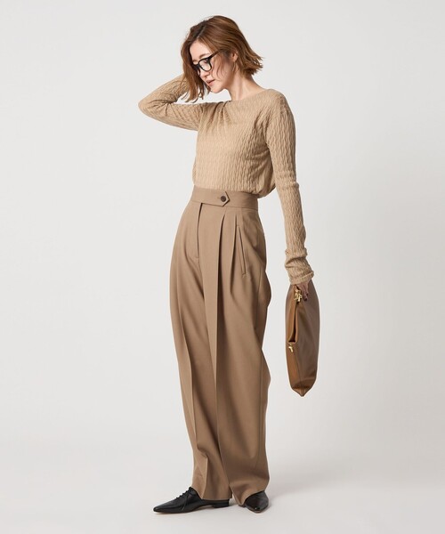 パンツ conte conte＞2タック ワイドパンツ（その他パンツ）｜conte（コンテ）の