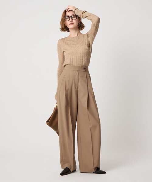 セール】＜conte＞2タック ワイドパンツ（その他パンツ）｜conte