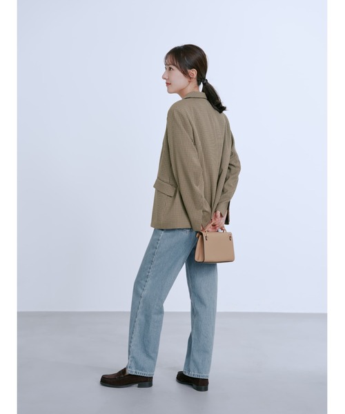 シングルブレストテーラードジャケット 【低身長・小柄女性