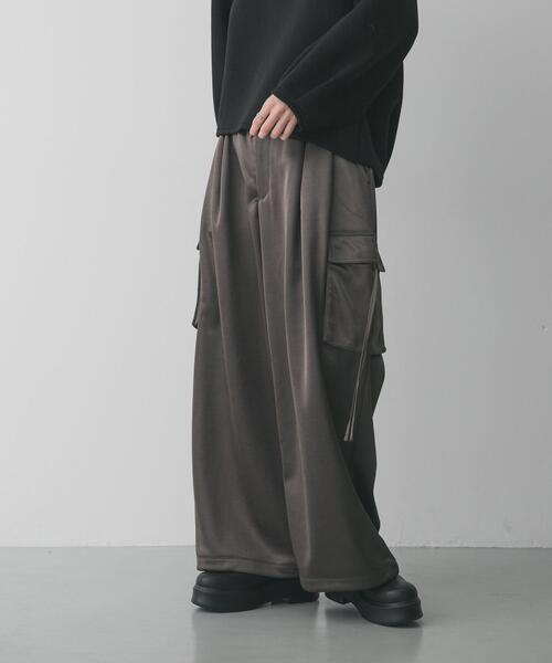 セール】サテンカーゴパンツ（カーゴパンツ）｜SENSE OF PLACE by