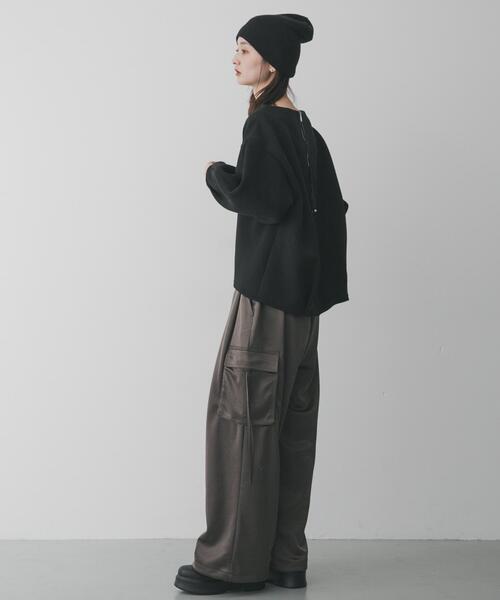 セール】サテンカーゴパンツ（カーゴパンツ）｜SENSE OF PLACE by