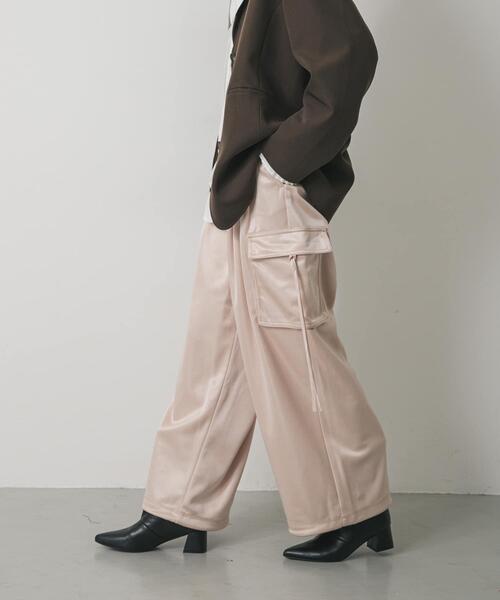 セール】サテンカーゴパンツ（カーゴパンツ）｜SENSE OF PLACE by