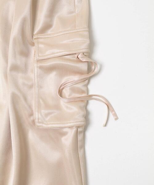 SENSE OF PLACE by URBAN RESEARCH（センスオブプレイスバイアーバンリサーチ）の「サテンカーゴパンツ（その他パンツ・レディース・チャコールグレー/ピンク/ブラウン・ONE）」の6枚目の写真