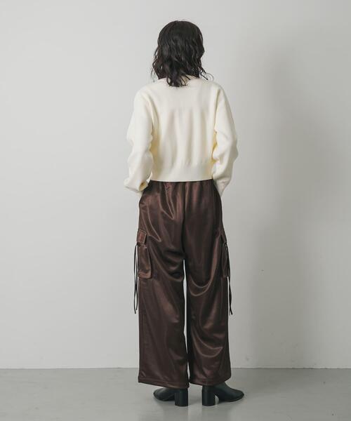 SENSE OF PLACE by URBAN RESEARCH（センスオブプレイスバイアーバンリサーチ）の「サテンカーゴパンツ（その他パンツ・レディース・チャコールグレー/ピンク/ブラウン・ONE）」の16枚目の写真