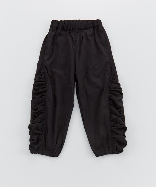 Ocean&Ground(オーシャン&グラウンド)の「TNサイドギャザーパンツ(その他パンツ・キッズ・ブラック/ピンク・120/110/100/90/140/130/80)」の1枚目の写真