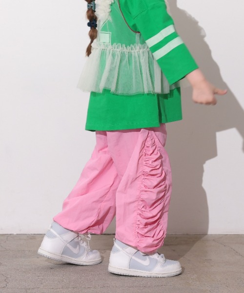 Ocean&Ground(オーシャン&グラウンド)の「TNサイドギャザーパンツ(その他パンツ・キッズ・ブラック/ピンク・120/110/100/90/140/130/80)」の8枚目の写真