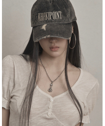 KHAKIPOINT（カーキポイント）の「Destroyed Denim Cap (gray)（キャップ）」