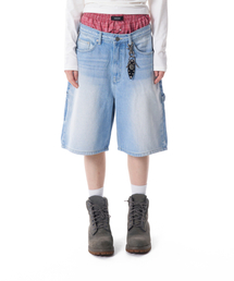 Needlework Carpenter Bermuda Denim Pants (Blue)