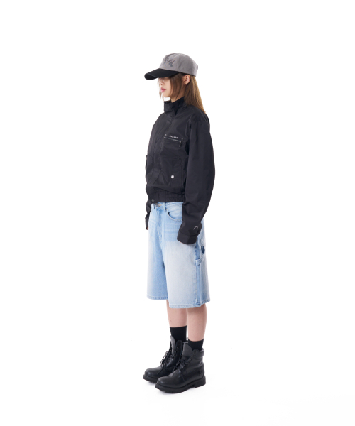 AAKAM(アーカム)の「Needlework Carpenter Bermuda Denim Pants (Blue)(その他パンツ・レディース・その他・1/2)」の12枚目の写真