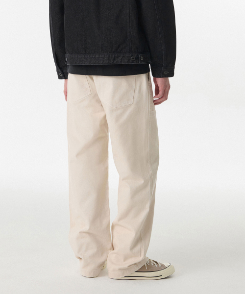 MUSINSA STANDARD（ムシンサスタンダード）の「デニムパティグパンツ[クリーム]（デニムパンツ・メンズ・その他・28/29/32/30/31/33/26/27/40/38/42/36/34）」の2枚目の写真