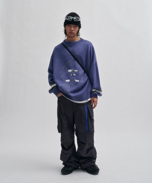 Retriever Club（レトリーバークラブ）の「SLEEPING DOG KNIT [BABY BLUE]（ニット/セーター・レディース・その他・MEDIUM/LARGE）」の2枚目の写真
