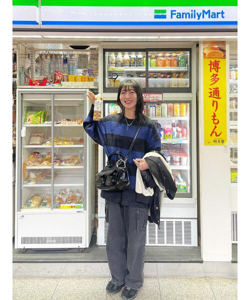 TRILLION(トリリオン)の「ヘアリーブラシストライプクルーネックニット(ブルー)(ニット/セーター・レディース・その他・MEDIUM/LARGE)」の11枚目の写真