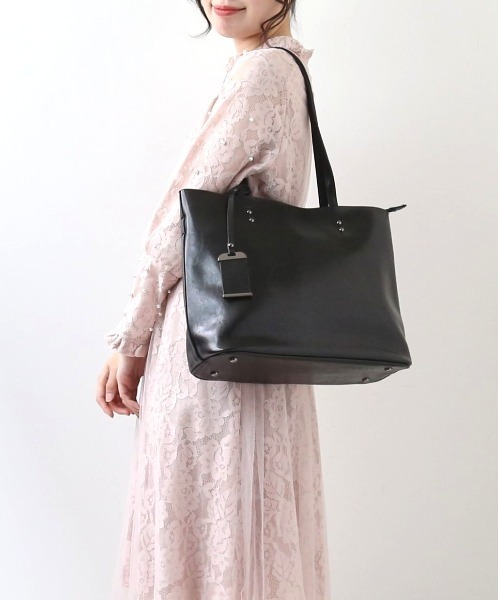 BACKYARD FAMILY(バックヤードファミリー)の「トートバッグ kbag36(トートバッグ・レディース・ブラック/ブラウン系その他/ライトピンク/ダークグリーン/ブラウン/ダークブルー/ライトグレー/ワイン・FREE)」の10枚目の写真