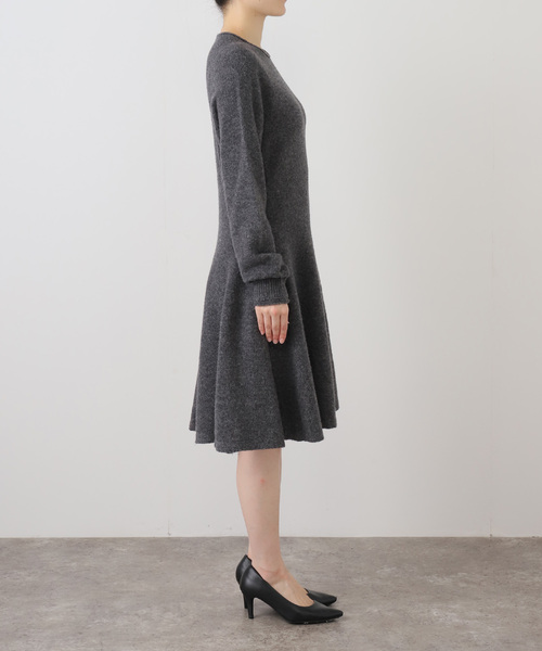 U by SPICK&SPAN(ユーバイスピックアンドスパン)の「LACOSTE/ラコステ KNIT FLARE ワンピ-ス(ワンピース・レディース・ネイビー/チャコールグレー・SMALL)」の14枚目の写真