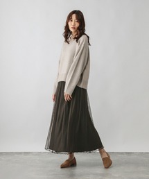 GLOBAL WORK | フワフワHugmeプリーツスカートSET/580923(ワンピース)