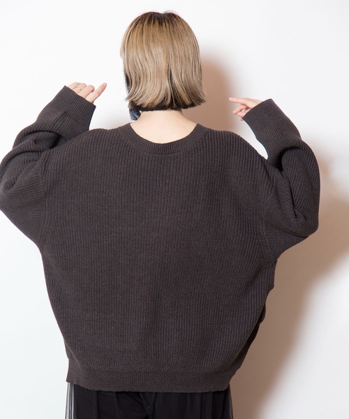 OSMOSIS（オズモーシス）の「2WAYニットプルオーバー（ニット/セーター・レディース・チャコール/ブラック/ブルー・ONE SIZE）」の22枚目の写真