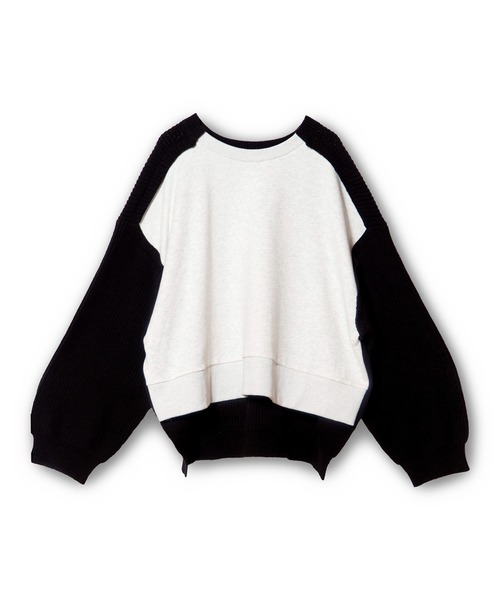 OSMOSIS（オズモーシス）の「2WAYニットプルオーバー（ニット/セーター・レディース・チャコール/ブラック/ブルー・ONE SIZE）」の6枚目の写真