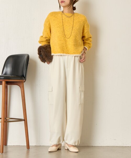 Jena espace merveilleux（ジェナ　エスパスメルヴェイユ）の「パラシュートカーゴパンツ（その他パンツ・レディース・チャコールグレー/アイボリー/ベージュ・FREE）」の6枚目の写真