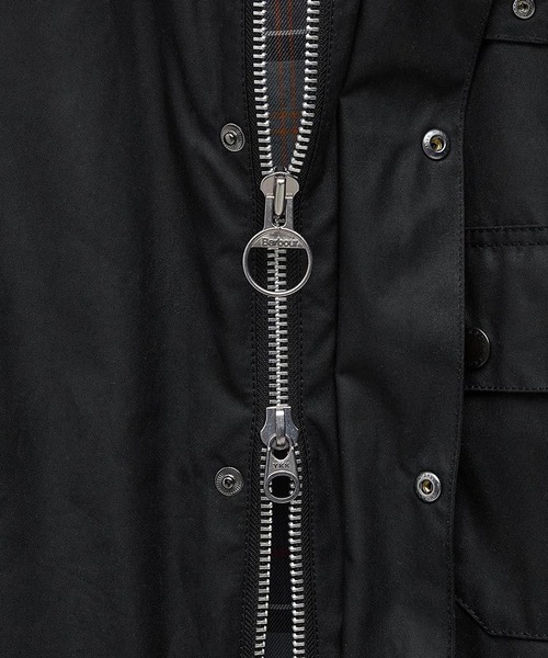Barbour(バブアー)の「Barbour/バブア― blouson transport wax jacket スタンドカラー ワックスジャケット(ブルゾン・メンズ・セージグリーン/ブラック・40/38/36)」の8枚目の写真