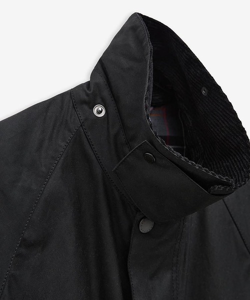 Barbour(バブアー)の「Barbour/バブア― blouson transport wax jacket スタンドカラー ワックスジャケット(ブルゾン・メンズ・セージグリーン/ブラック・40/38/36)」の9枚目の写真