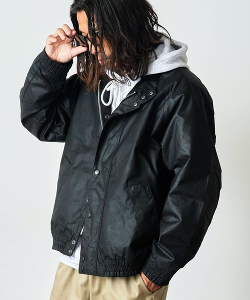 Barbour(バブアー)の「Barbour/バブア― blouson transport wax jacket スタンドカラー ワックスジャケット(ブルゾン・メンズ・セージグリーン/ブラック・40/38/36)」の14枚目の写真