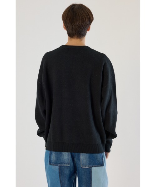 RODEO CROWNS WIDE BOWL（ロデオクラウンズワイドボウル）の「レタリングフラワーパイルニット（ニット/セーター・メンズ・オフホワイト/オレンジ/ブラック・MEDIUM/LARGE）」の22枚目の写真