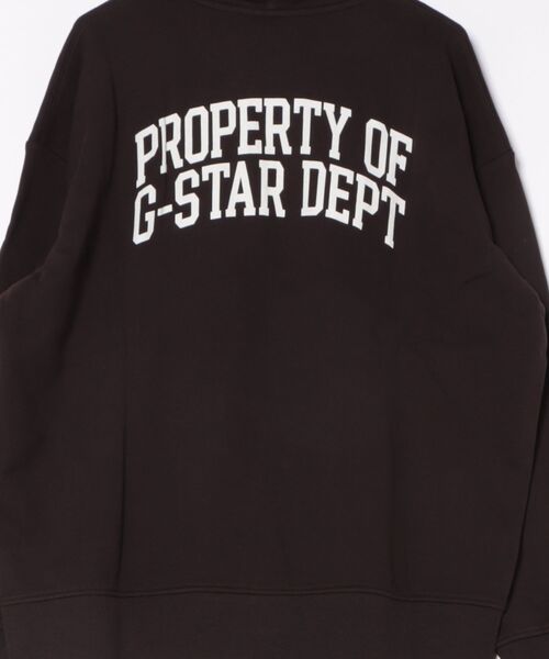 G-STAR(ジースター)の「Back Graphic Hoodie Sweater/ミリタリーディテールバックグラフィックスウェットパーカー(パーカー・メンズ・ブラウン/オフホワイト・X-SMALL/SMALL/MEDIUM/LARGE/X-LARGE)」の14枚目の写真