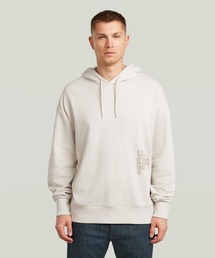 G-STAR（ジースター）の「Back Graphic Hoodie Sweater/ミリタリーディテールバックグラフィックスウェットパーカー（パーカー・メンズ）」