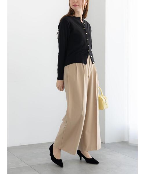 Te chichi(テチチ)の「メタルスクエア釦クルーネックカーディガン(カーディガン/ボレロ・レディース・オフホワイト/シルバー/ゴールド/ピンク/ブラック・F)」の18枚目の写真