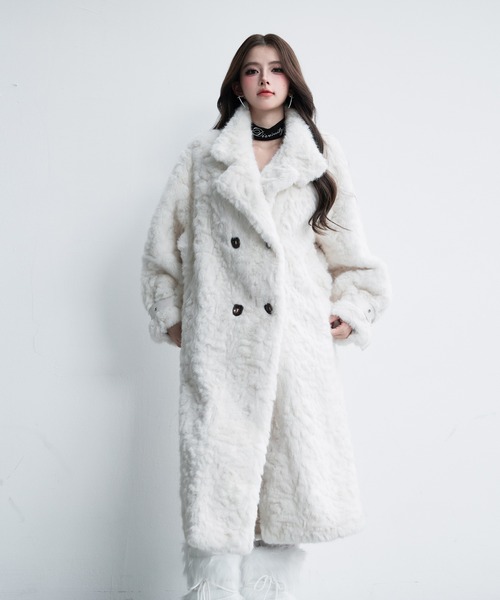 フェイクファーロングコート（チェスターコート）｜VEILA（ヴェイラ