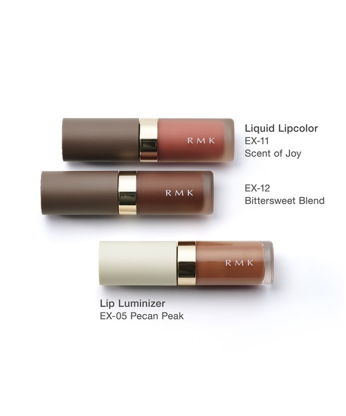 RMK（アールエムケー）の「RMK リクイド リップカラー（数量限定色）（口紅/リップティント/グロス・レディース・EX-11 セント オブ ジョイ/EX-12 ビタースイート ブレンド・FREE）」の8枚目の写真