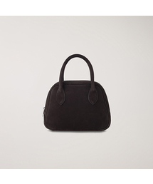 SUEDE BOSTON TOTE BAG_UDBA5F202_DEEP BROWN
