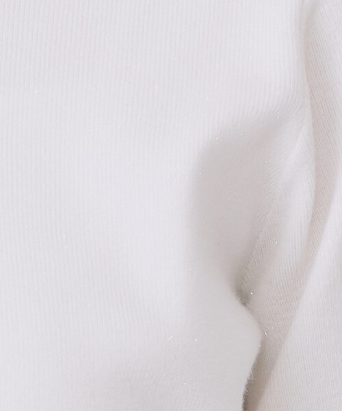 index（インデックス）の「ラメスカラップビジューデザインニット【洗濯機OK】《6col/S～LL》（ニット/セーター・レディース・サックスブルー系7/ネイビー/チャコール/ピンク系1/イエロー系その他/オフホワイト・36/38/40/42）」の13枚目の写真