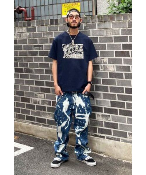 EXTRAORDINARY(エクストラオーディナリー)の「BLEACHED DENIM PANTS BLUE(デニムパンツ・メンズ・その他・LARGE/MEDIUM/X-LARGE)」の15枚目の写真