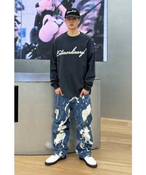EXTRAORDINARY(エクストラオーディナリー)の「BLEACHED DENIM PANTS BLUE(デニムパンツ・メンズ・その他・LARGE/MEDIUM/X-LARGE)」の17枚目の写真