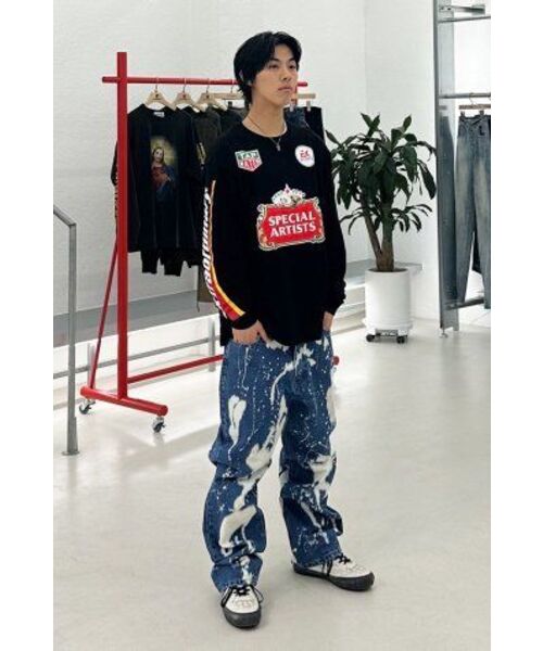 EXTRAORDINARY(エクストラオーディナリー)の「BLEACHED DENIM PANTS BLUE(デニムパンツ・メンズ・その他・LARGE/MEDIUM/X-LARGE)」の21枚目の写真