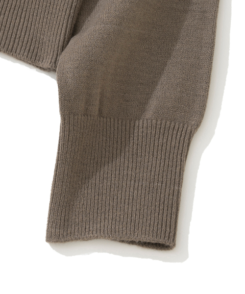 KNITTED(ニッティド)の「(W) ベーシックエッセンシャルウォッシャブルラウンドニットモカ(ニット/セーター・レディース・その他・FREE)」の5枚目の写真