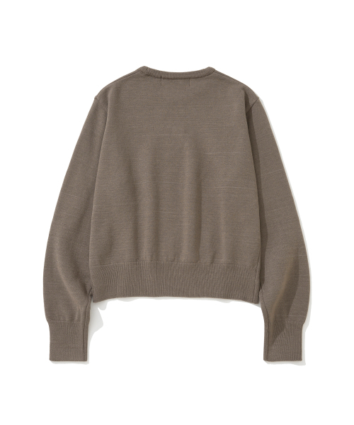 KNITTED(ニッティド)の「(W) ベーシックエッセンシャルウォッシャブルラウンドニットモカ(ニット/セーター・レディース・その他・FREE)」の7枚目の写真