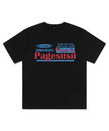 ヴィンテージブランクプリント半袖Tシャツブラック