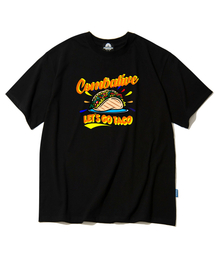 タコチル グラフィックTシャツ - ブラック