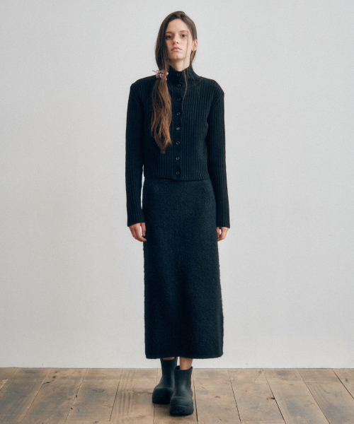 CITTA(シータ)の「Essential Soft High Neck Knit Cardigan_CTK242(Black)(カーディガン/ボレロ・レディース・ブラック・FREE)」の6枚目の写真