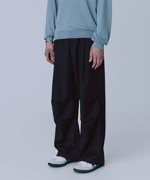 AREUBAN（アルバン）の「パラシュートハーフバンディングパンツ_ダークネイビー（スラックス）」