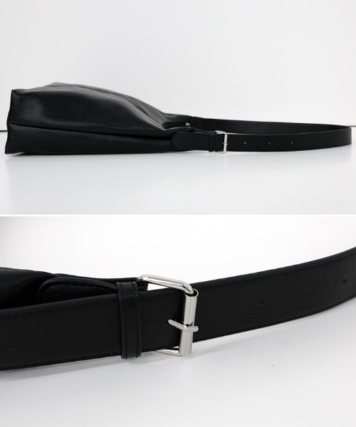 select MOCA（セレクトモカ）の「フェイクレザービッグホーボーバッグ（ショルダーバッグ・レディース・ブラウン/ブラック・FREE）」の20枚目の写真