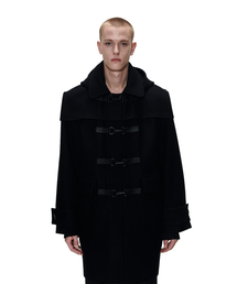 THE BALLON（ザバロン）の「DUFFLE HOOD COAT - BLACK（チェスターコート）」
