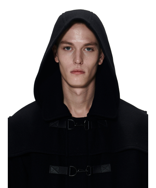 THE BALLON(ザバロン)の「DUFFLE HOOD COAT - BLACK(チェスターコート・メンズ・その他・LARGE/MEDIUM)」の3枚目の写真