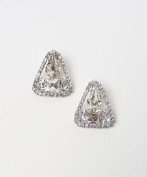 KU-CROISSANT | トライアングルビジューピアス(ピアス(両耳用))