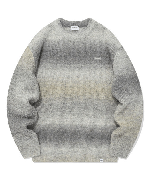 COVERNAT(カバーナット)の「グラデーションクルーネックニットグレー(ニット/セーター・レディース・その他・LARGE/MEDIUM/X-LARGE/SMALL)」の1枚目の写真