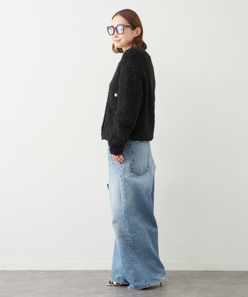 Deuxieme Classe（ドゥーズィエムクラス）の「*Knit ジャケット（その他アウター・レディース・ブラック・FREE）」の8枚目の写真