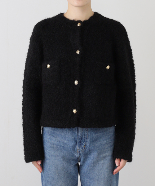 Deuxieme Classe（ドゥーズィエムクラス）の「*Knit ジャケット（その他アウター・レディース・ブラック・FREE）」の10枚目の写真